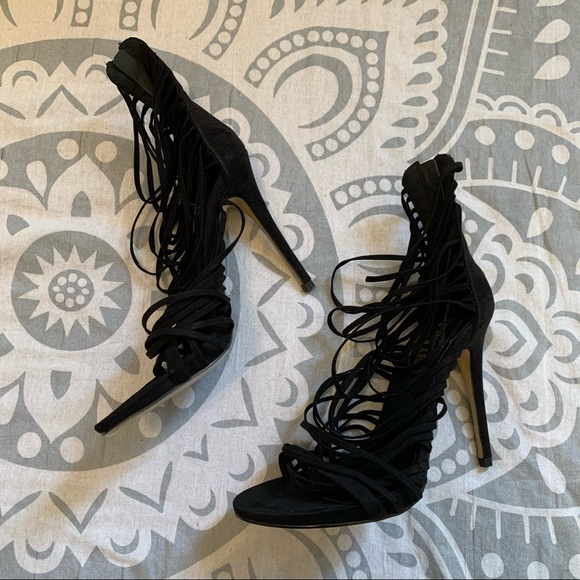 NWOT Princess Polly black strappy gabbi heels - Picture 5 of 7